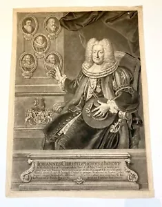 1737 Mezzotinta Stich von Bernhard Vogel von Iohannes Christophorus ab Imhoff - Bild 1 von 18