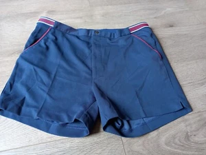 Pantalones cortos de tenis/preppy para caballero W40 pulgadas vintage años 70 retro Haigh & Uttley - Imagen 1 de 5