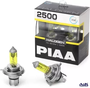 PIAA HS504 Headlights Foglights Halogen Bulb H4 12V 60W/55W 2500K Yellow - Picture 1 of 8