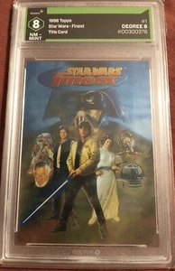 Tarjeta de título Topps Star Wars 1996 mejor #1 casi nueva - como nueva 8 - Imagen 1 de 2