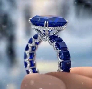 Tansanit Ring Geburtstag Verlobung Jahrestag Weihnachtsgeschenk für Sie - Bild 1 von 6