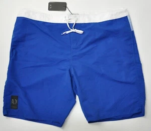 Armani Exchange AX Swim Trunks Men's Size 2XL Boxers Blue White - Picture 1 of 9