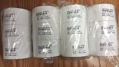 Direct Thermal 1.75"x0.75" Labels, 1" core for Zebra 2824/2844/GK/GX/ZD-12 rolls