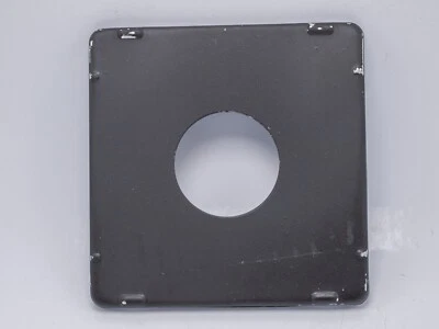 Graflex Pacemaker Crown Speed Graphic 4x5" Camera Black Lens Board 34.6mm Hole - Image 1 of 2