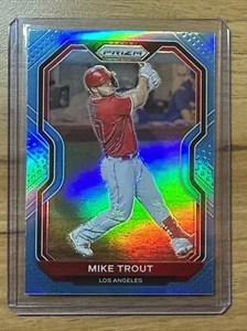 Mike Trout 2021 Prizm Carolina Blue Prizm #173 Los Angeles Angels - Picture 1 of 2