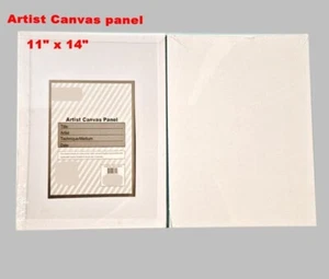 12pc 11" x 14" Artist Canvas Panel Blank Panels Board Art Drawing 28 x 35cm BULK - Picture 1 of 6
