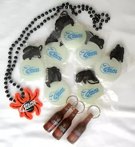11 piezas BUD LIGHT CERVEZA HALLOWEEN ABRIDOR DE BOTELLAS Collares Oscuros Brillos Araña - Imagen 1 de 1