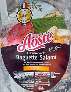 Aoste Original franz. Luftgetrocknete Baguette Salami Rohwurstaufschnitt 1,9kg - Bild 1 von 5