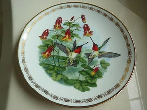 NEU Rubin Kehl Kolibris Sammelteller #3194A mit Echtheitszertifikat - Bild 1 von 3
