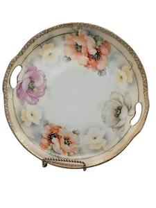 Erdmann Schlegelmilch Germany Plate Prussia Thuringia Hand Painted Vintage 10" - Picture 1 of 6