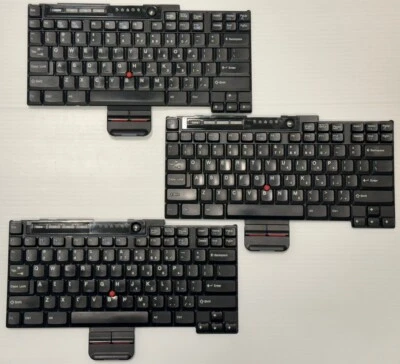 💻⌨️ 3PC VTG IBM THINKPAD T20 T22 T23  TT85 TT-US ENG/KEYBOARD 02K5517 02K4951 - Image 1 of 4