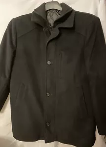 Ralph Lauren cappotto misto lana uomo grande foderato full zip/bottone nero. Molto bello! - Foto 1 di 13