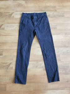 LEVI'S TWO HORSE MARCA talla 30 x 31 negro espina de arenque ropa de trabajo estilo jeans delgados - Imagen 1 de 10