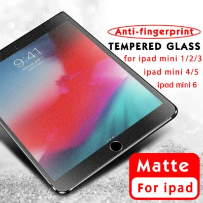 Frosted Matte Tempered Glass Screen Protector For Apple iPad mini 1 2 3 4 5 6 7 - Image 1 of 4