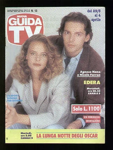 GUIDA TV MONDADORI 13/1992 AGNESE NANO NICOLA FARRON CANALE 66 TELESTUDIO TV 6 - Picture 1 of 1