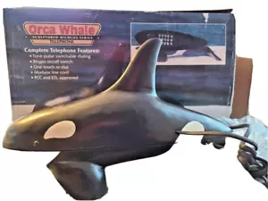 TT Systems Whale Orca Telephone Sculptured Wood Collectible - Picture 1 of 4