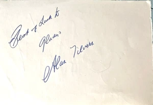 ALAN TILVERN - BRITISH ACTOR + 1 OTHER - AUTOGRAPHS - Picture 1 of 2