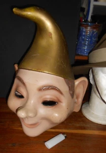 BiG ELF HEAD 3D Fibreglass Worn in 1970s HOBART Christmas Parades exc - Picture 1 of 23