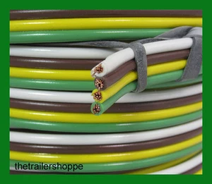 Trailer Light Cable 14-4 Wiring Harness 14 Gauge 4 Wire Bonded Parallel -25 Feet - Picture 1 of 1