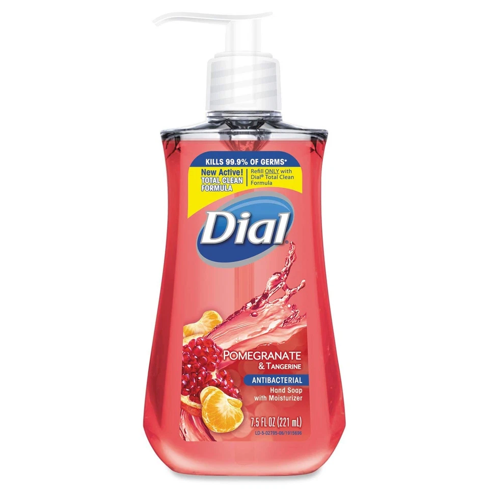 Antimicrobial Liquid Soap, 7 1/2 oz Pump Bottle, Pomegranate & Tangerine, 12/CT - Image 1 of 1
