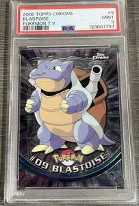 TOPPS CHROME POKEMON T.V. 2000 #9 BLASTOISE PSA 9 - Foto 1 di 2
