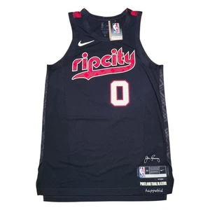 BRAND NEW Nike Blazers Lillard Jersey DX8774-010 Men 44 Fast Shipping - Picture 1 of 3