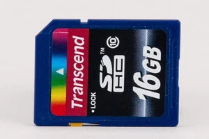 Transcend 16GB SDHC Card Class 10 - Picture 1 of 2