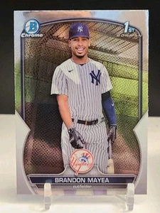 2023 Bowman Chrome - Prospects Brandon Mayea #BCP-188 1° Bowman RC - Foto 1 di 2