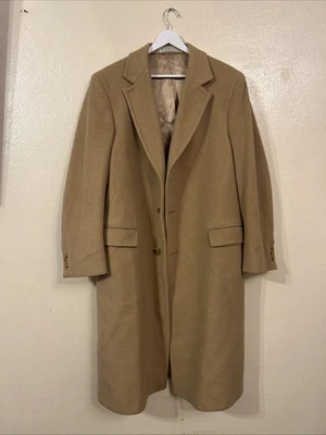 Barrister Men's Blazer Size Medium Camel Hair Sport Coat Long Jacket USA Made - Image 1 of 4