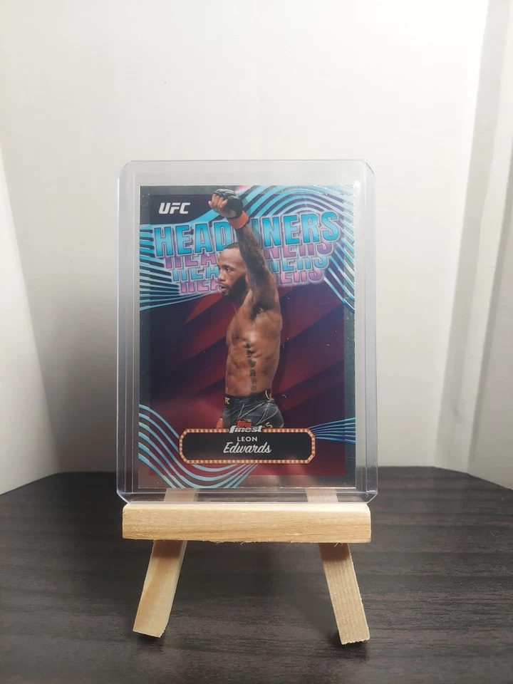 2024 Topps Finest UFC - Headliners Leon Edwards #HDL-4 Refractor - Image 1 of 2