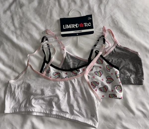 Limited Too 3 Pack Girls Bras Size Large (34) - Picture 1 of 3