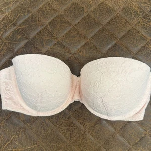 Sujetador sin tirantes de encaje rosa Victoria's Secret 38C para mujer - Imagen 1 de 10