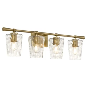 Quorum International 5204-4 Cassini 4 Light 33"W Vanity Light - Brass - Picture 1 of 10