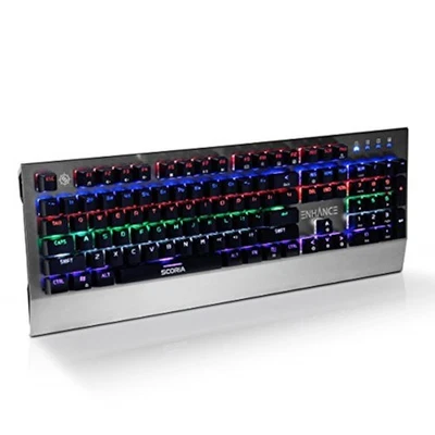 LED Mechanical Gaming Keyboard Red Switches 104 Backlit Keys Pro Series - Image 1 of 3