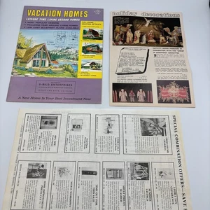 Second Homes MCM Mid Century Modern Vacation House Floor Plan Catalog W/ Inserts - Picture 1 of 13