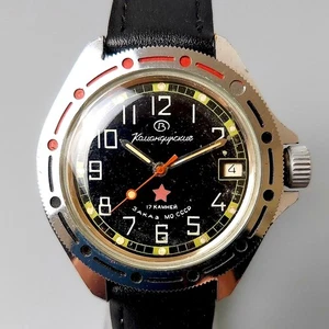 Orologio Sovietico Vostok Komandirskie Vintage Wostok Orologio da Polso Uomo Zakaz MO USSR - Foto 1 di 16