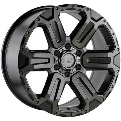 One 20x9 Black Rhino Wanaka 6x5.5/6x139.7 12 Gunmetal Wheel Rim 112.1 - Image 1 of 3