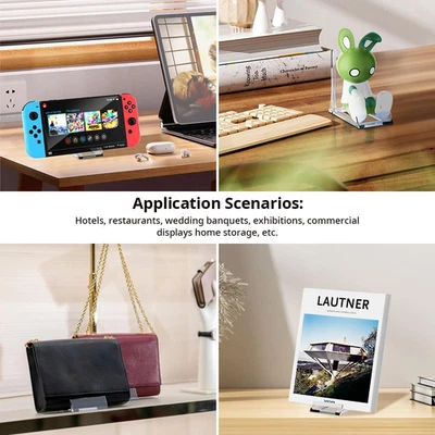 Soporte de exhibición de libros, soportes de acrílico para exhibición soporte de cómics revista pos... Foto 1 de 4