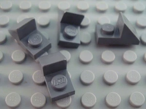 Nuevo Lote LEGO de 4 Piezas de Corte Pendiente Gris Azulado Oscuro 2x1x1/3 - Imagen 1 de 1