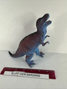 "Figura de dinosaurio de juguete Tyrannosaurus Rex hecha en China T-Rex azul púrpura 6 1/2""" - Imagen 1 de 3