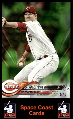 2018 Topps On-Demand Mini #US238 Matt Harvey Green #/5 - Image 1 of 2