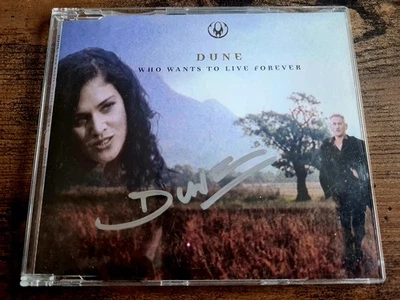 DUNE - WHO WANTS TO LIVE FOREVER? (Single,  Signiert, Autogramm) - Bild 1 von 2