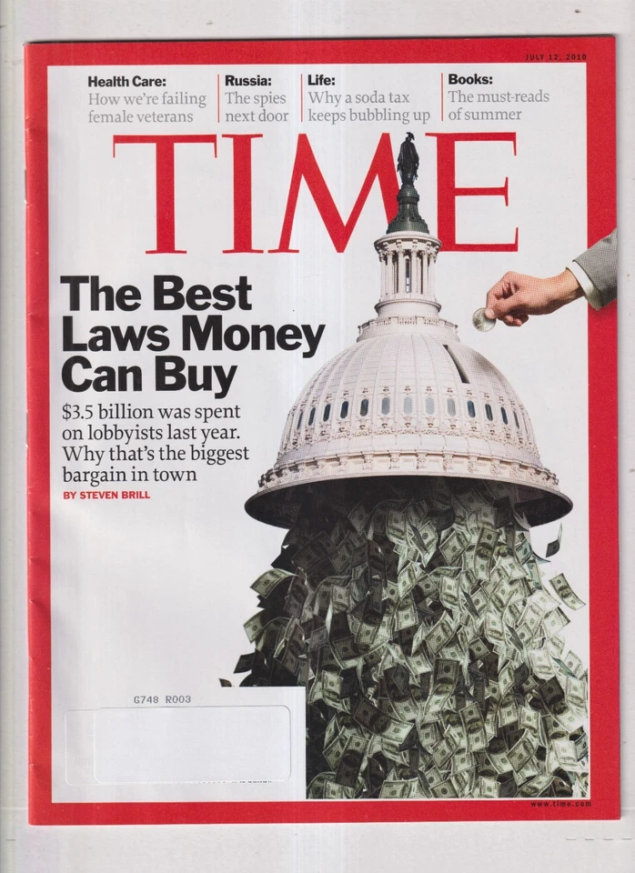 Time July 12, 2010 The Best Laws Money Can Buy, Health Care, Russia, Soda Tax, B - Image 1 of 1