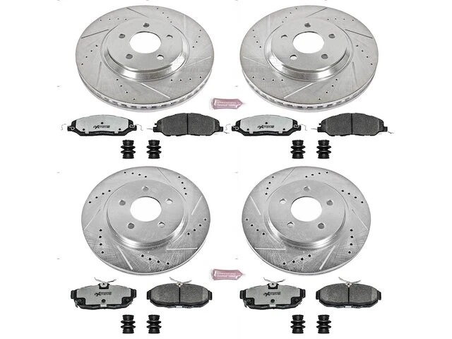 前后制动垫和转子套件适用于 11 - 14 福特野马底座 BH59F8 — 第 1/1 张图片