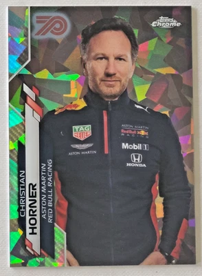 2020 Topps Chrome F1 Formula 70th Sapphire Black #90 Christian Horner RC 59/70 - Image 1 of 2