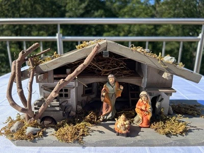 CHRISTMAS NATIVITY SCENE "Johanna" MANGER STABLE NATIVITY STABLE NEW - Image 1 of 4