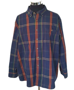 C.E. Camisa Schmidt Para Hombre X-Grande Multicolor Botón Delantero Mangas Largas - Imagen 1 de 12