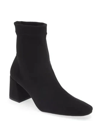 Pedro Garcia Mujer 65mm Idoia Negro Elástico Calcetín Bloque Tacón Botas 9-9.5 NUEVO Foto 1 de 4