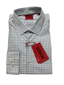 Hugo Boss Mens Slim fit Dress Shirt XL Long Sleeve Blue - Picture 1 of 1