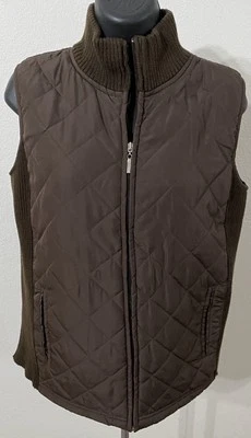 Carolyn Taylor Mujer Talla Mediana Chaleco Chaqueta Suéter Lados y Cuello Foto 1 de 4